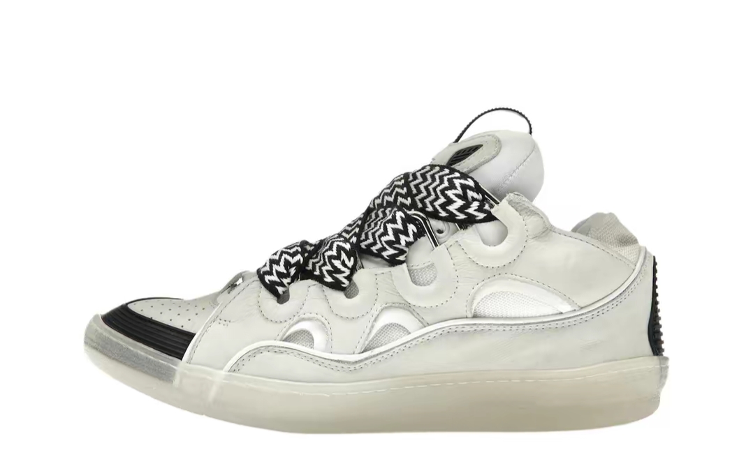 Lanvin Curb Sneakers White Black