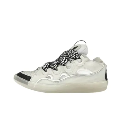 Lanvin Curb Sneakers White Black 01