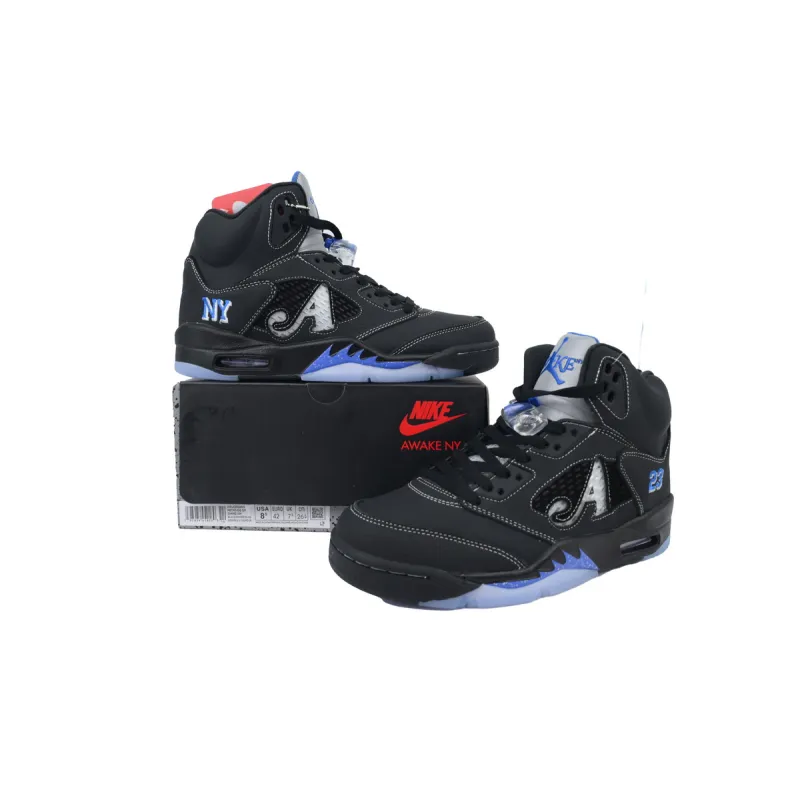 PK God Batch Awake NY x Air Jordan 5 Retro 'Black Racer Blue DV4982-004