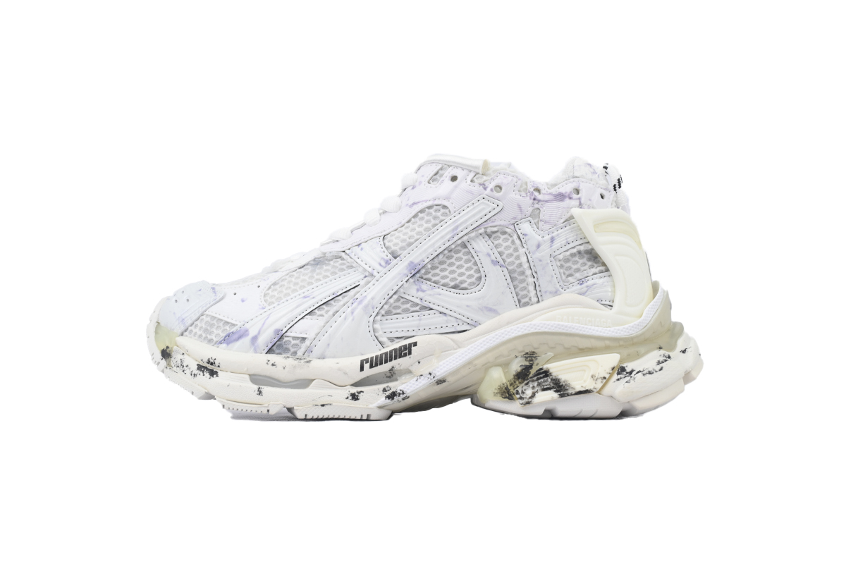 PK God Batch Balenciaga Runner Sneaker White Graffiti 772767 W3RNY 2301