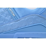 PK God Batch Louis Vuitton Blue Lychee Patent Leather