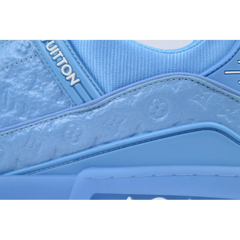 PK God Batch Louis Vuitton Blue Lychee Patent Leather