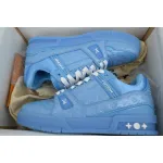 PK God Batch Louis Vuitton Blue Lychee Patent Leather