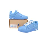 PK God Batch Louis Vuitton Blue Lychee Patent Leather