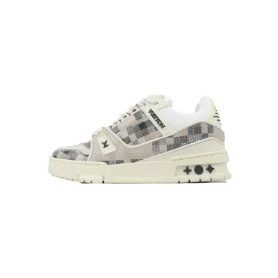 PK God Batch Louis Vuitton Grey White Grid 01