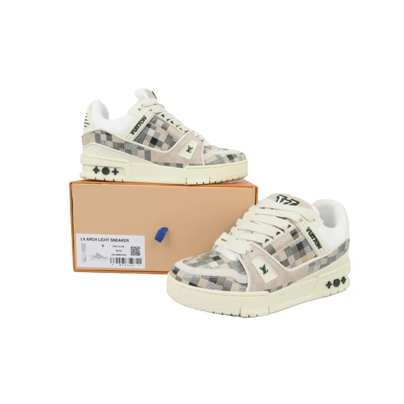 PK God Batch Louis Vuitton Grey White Grid