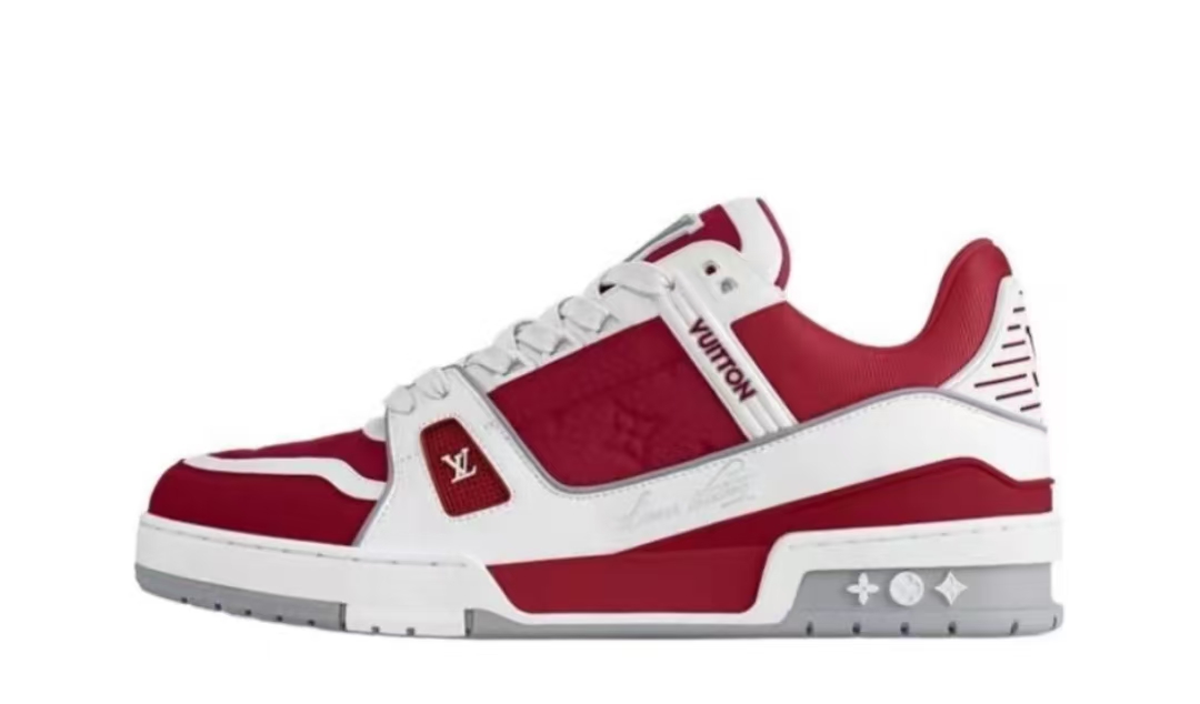 PK God Batch Louis Vuitton LV Trainer Sari Red