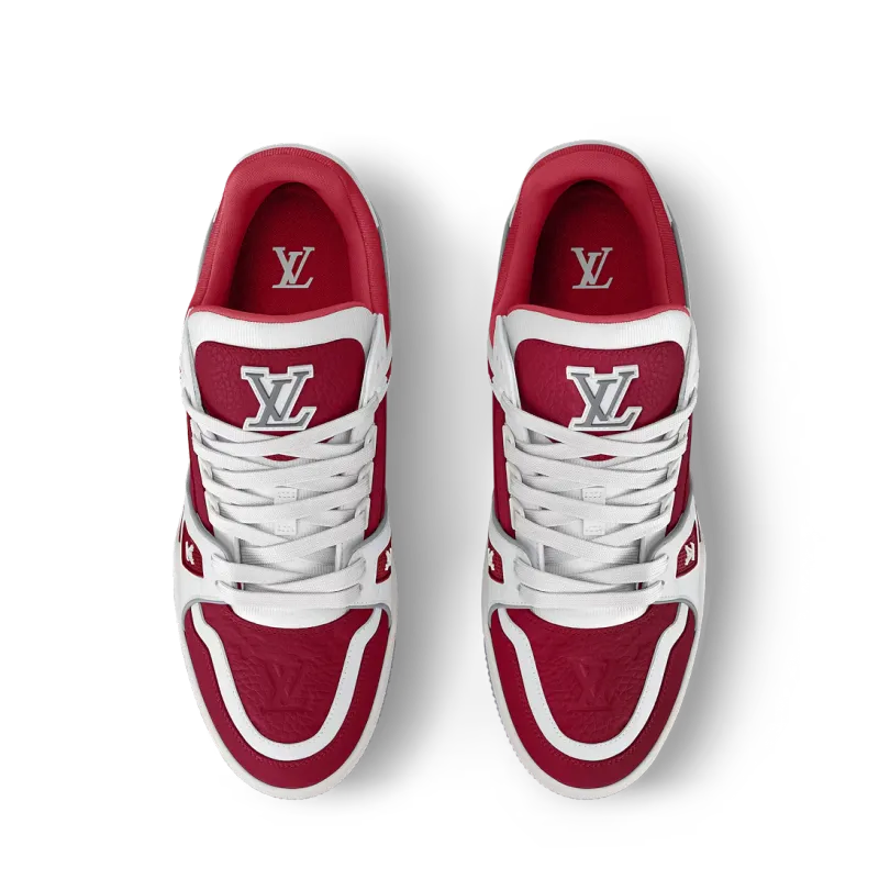 PK God Batch Louis Vuitton LV Trainer Sari Red