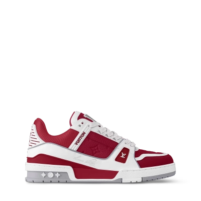 PK God Batch Louis Vuitton LV Trainer Sari Red 02