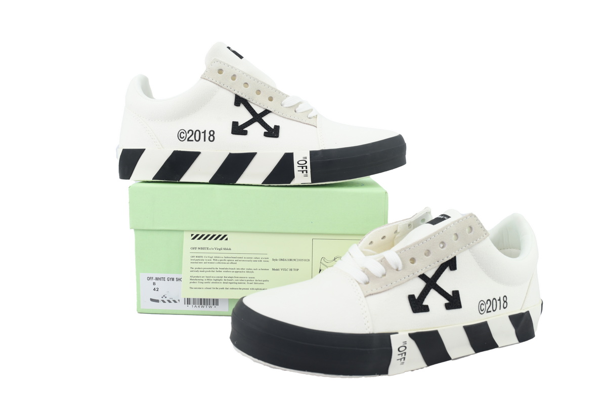 PK God Batch OFF-WHITE Vulc Low White Top 'White' OMIA085E183510010100
