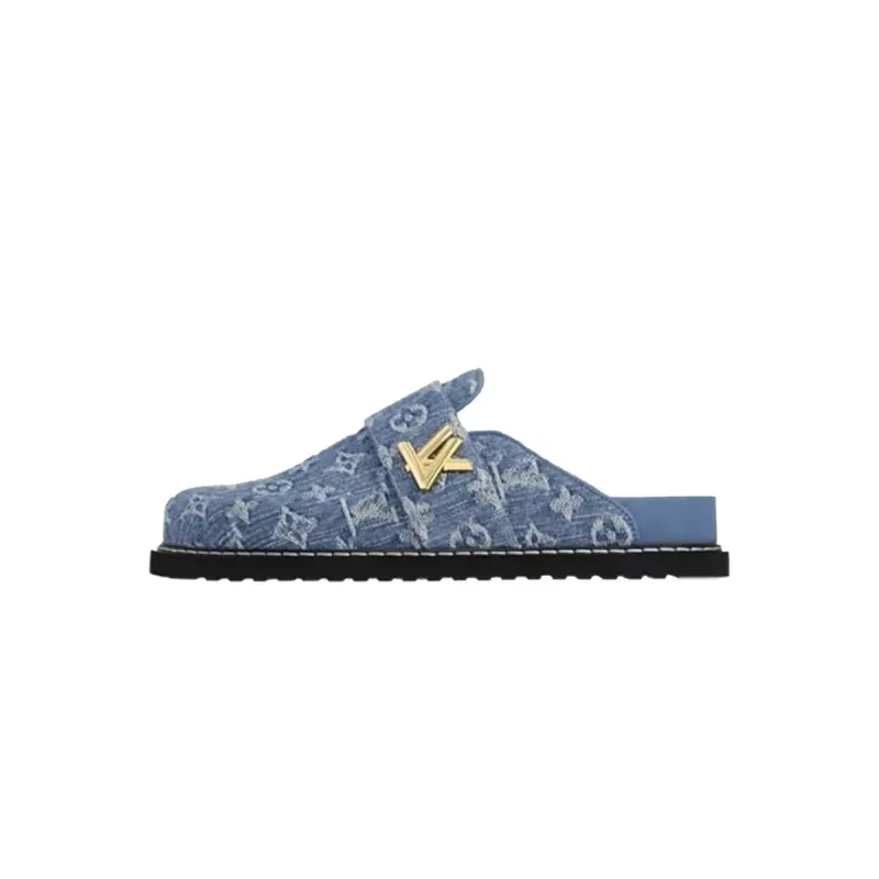 PK God Batch Louis Vuitton LV Cosy Comfort Mule Blue 1AGVOQ