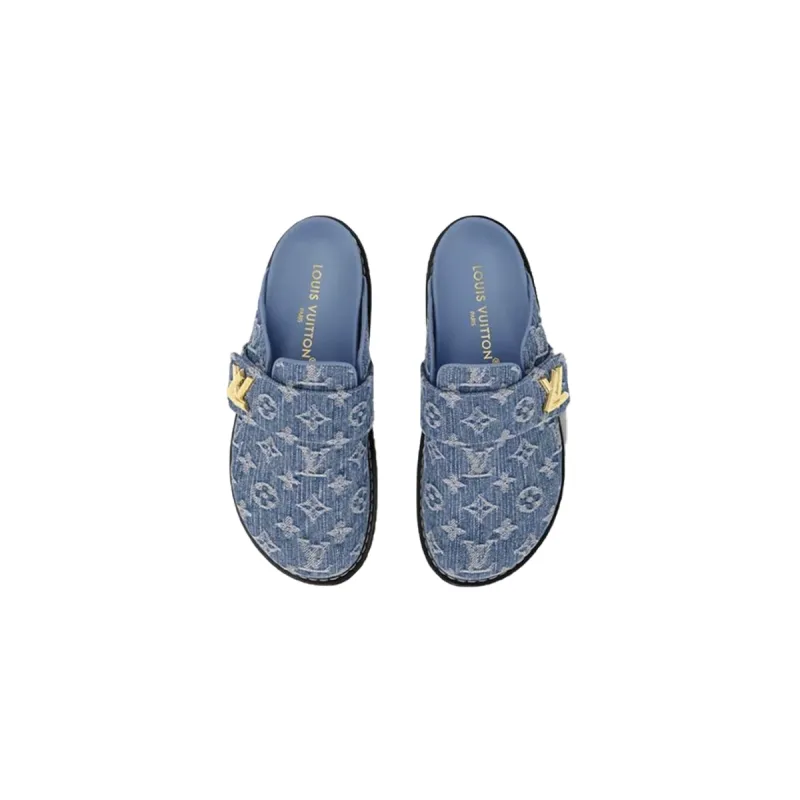 PK God Batch Louis Vuitton LV Cosy Comfort Mule Blue 1AGVOQ
