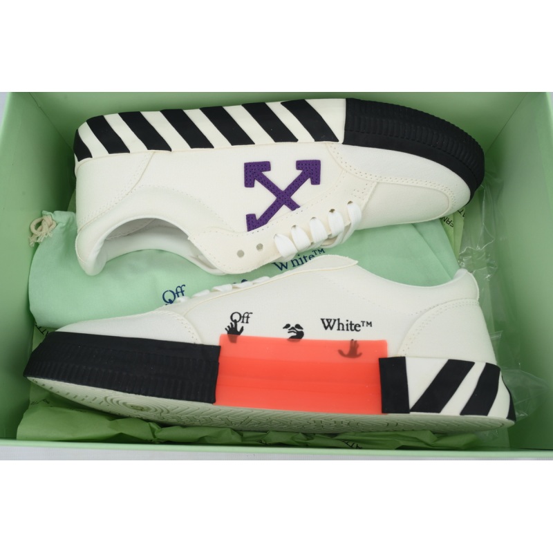 PK God Batch Off-White Vulc Low White Purple OMIA085R21FAB0010137