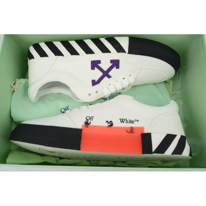 PK God Batch Off-White Vulc Low White Purple OMIA085R21FAB0010137