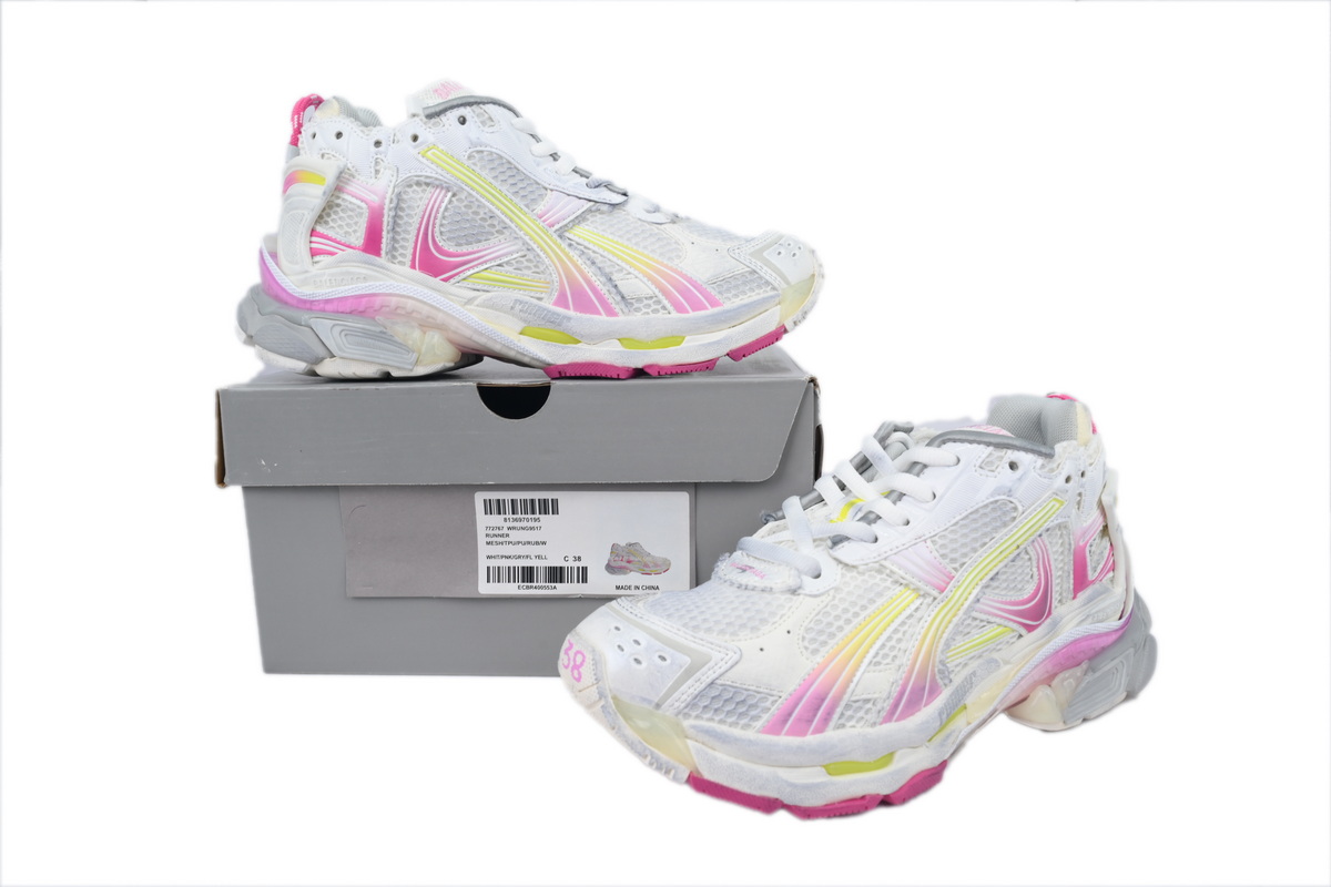 PK God Batch Balenciaga Runner Sneaker Gradient Yellow Powder 772767 WRUNG 9517