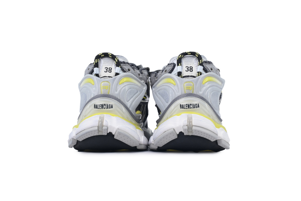 PK God Batch Balenciaga Runner Sneaker Grey Black Yellow 772767 W3RMU 1279