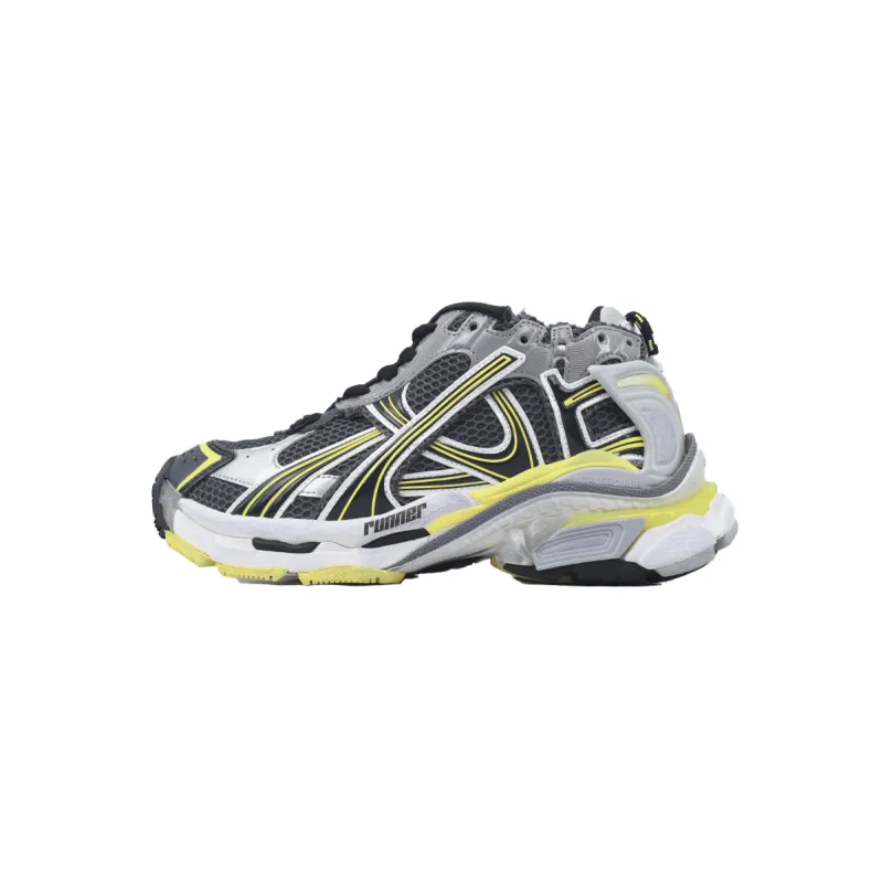PK God Batch Balenciaga Runner Sneaker Grey Black Yellow 772767 W3RMU 1279