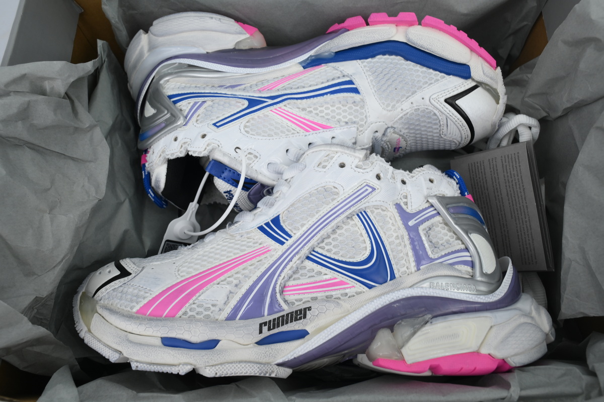 PK God Batch Balenciaga Runner Sneaker Purple Blue Powder 772767 W3RNY 6120