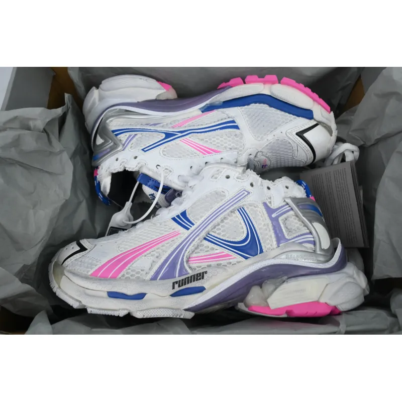 PK God Batch Balenciaga Runner Sneaker Purple Blue Powder 772767 W3RNY 6120