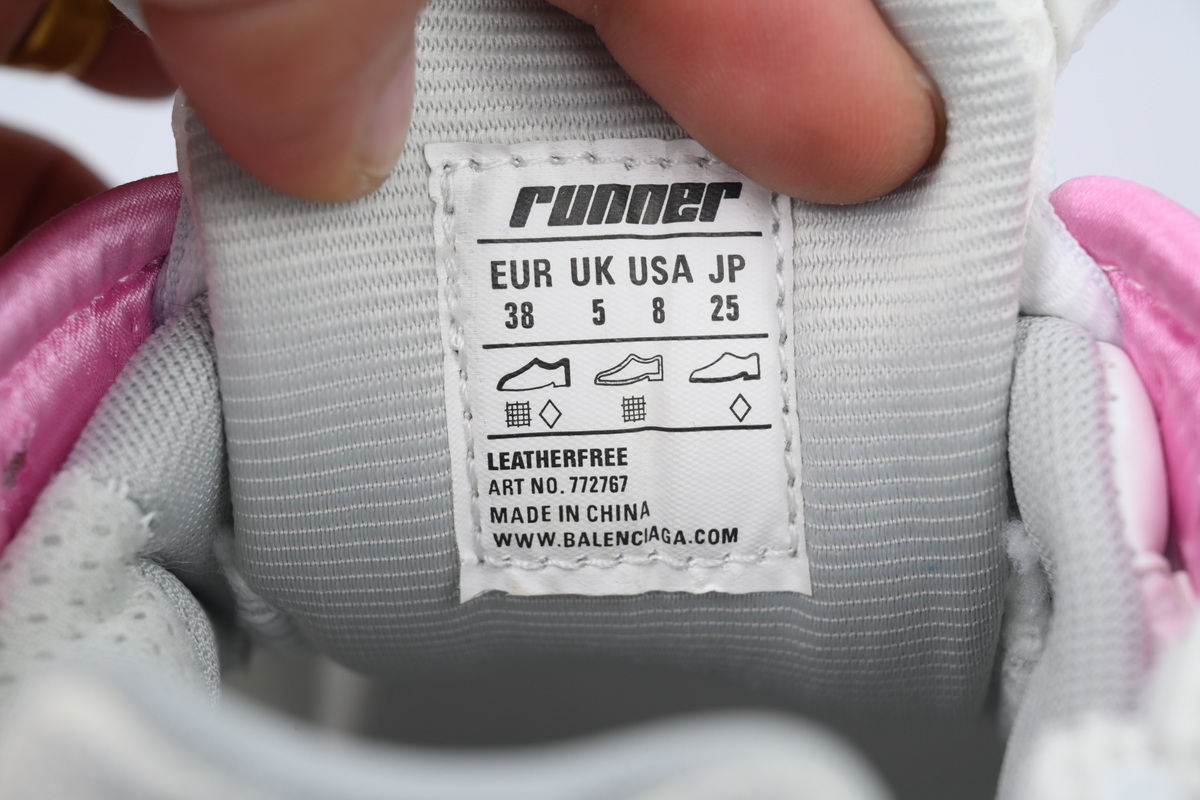 PK God Batch Balenciaga Runner Sneaker White Blue Pink 772767 WRUNG 3120