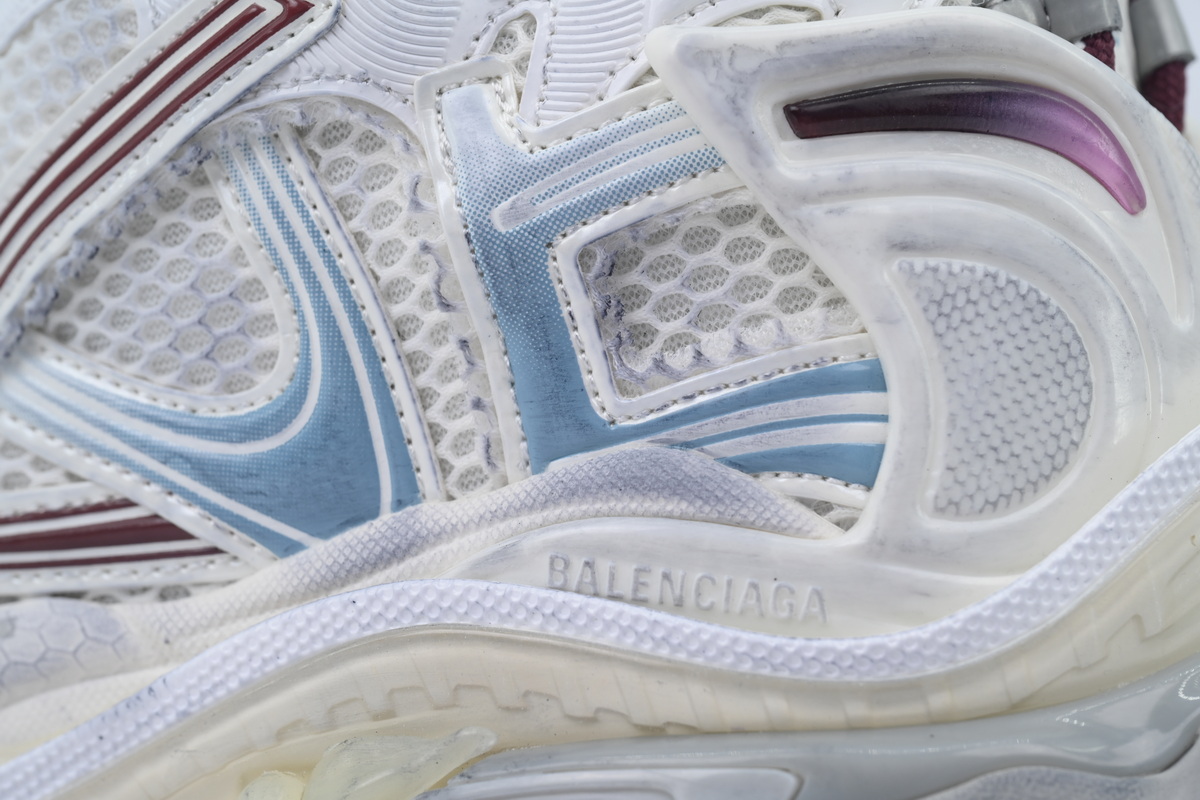 PK God Batch Balenciaga Runner Sneaker White Blue Pink 772767 WRUNG 3120