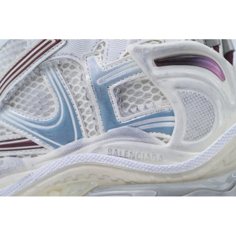 PK God Batch Balenciaga Runner Sneaker White Blue Pink 772767 WRUNG 3120