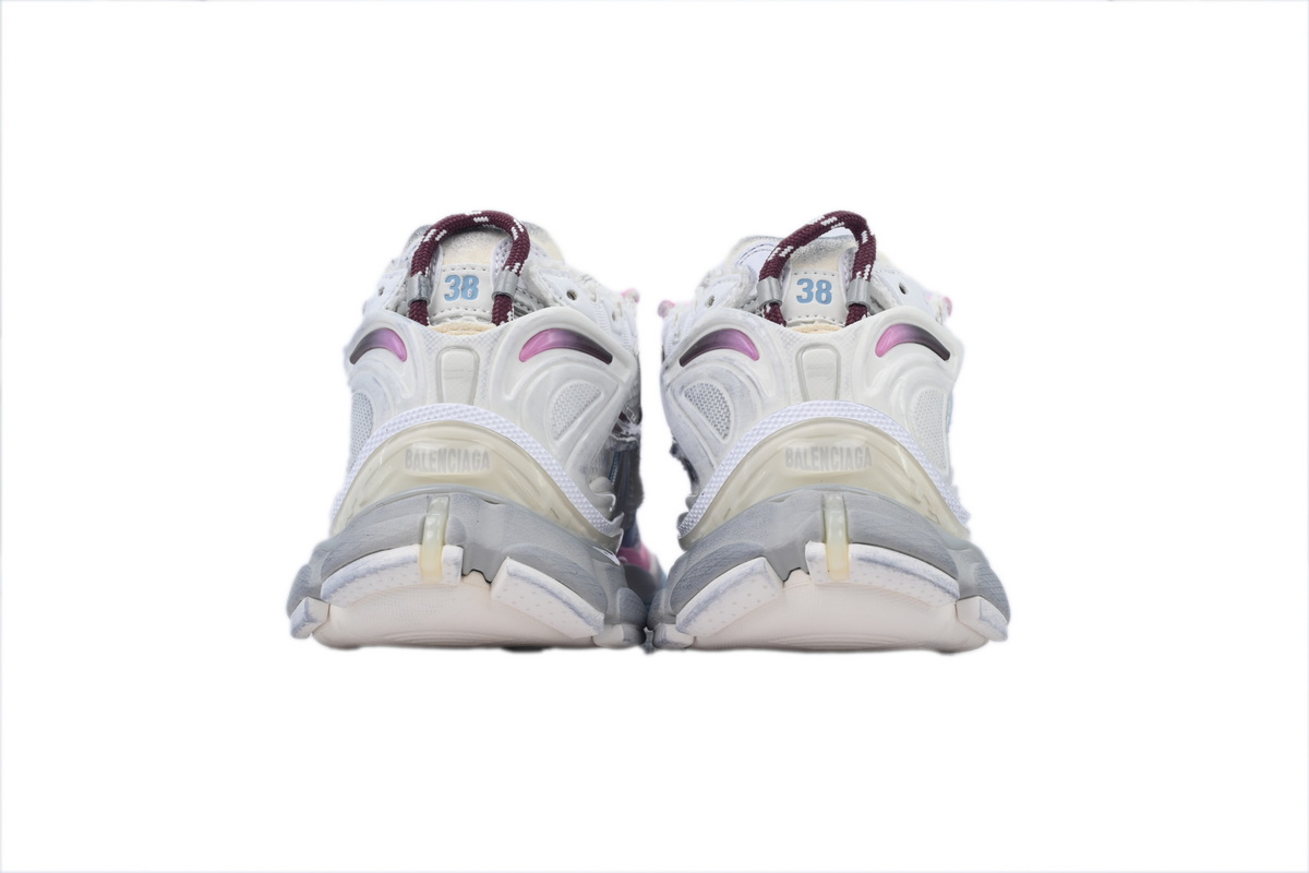 PK God Batch Balenciaga Runner Sneaker White Blue Pink 772767 WRUNG 3120