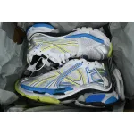 PK God Batch Balenciaga Runner Sneaker White Blue Yellow 772767 W3RNY 0213