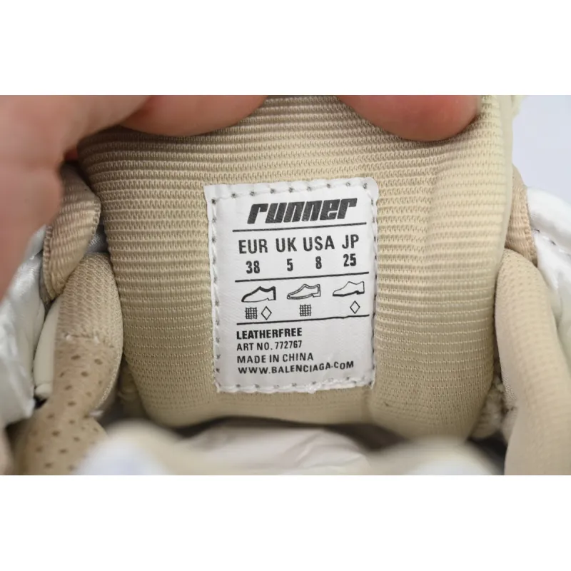 PK God Batch Balenciaga Runner Sneaker White Brown 772767 W3RNY 1205