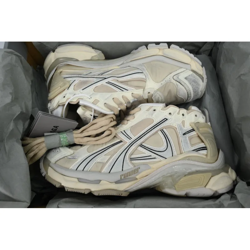 PK God Batch Balenciaga Runner Sneaker White Brown 772767 W3RNY 1205