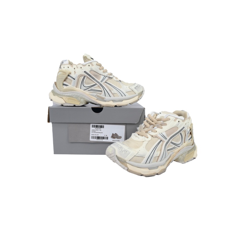 PK God Batch Balenciaga Runner Sneaker White Brown 772767 W3RNY 1205
