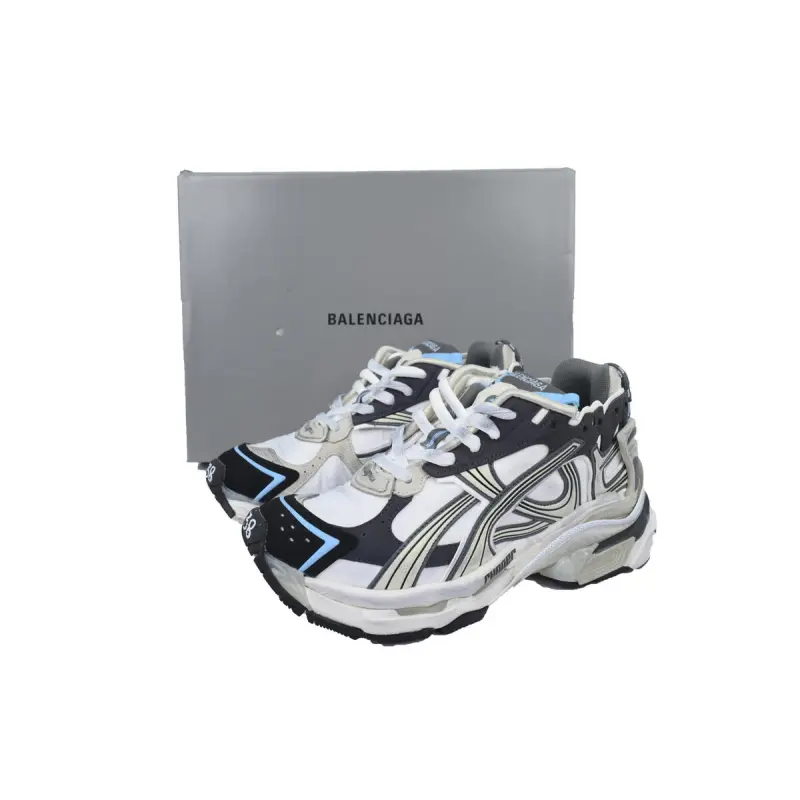 PK God Batch Balenciaga Runner Sneaker Lan Bai Hei 772767 W3RNY 0623