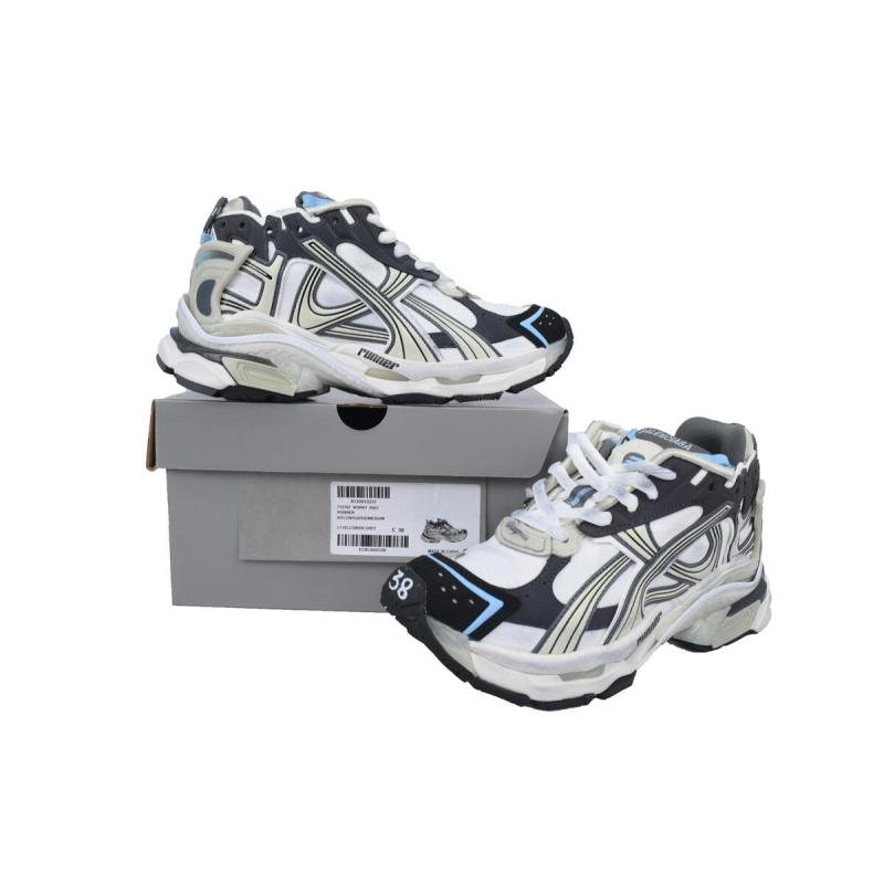PK God Batch Balenciaga Runner Sneaker Lan Bai Hei 772767 W3RNY 0623