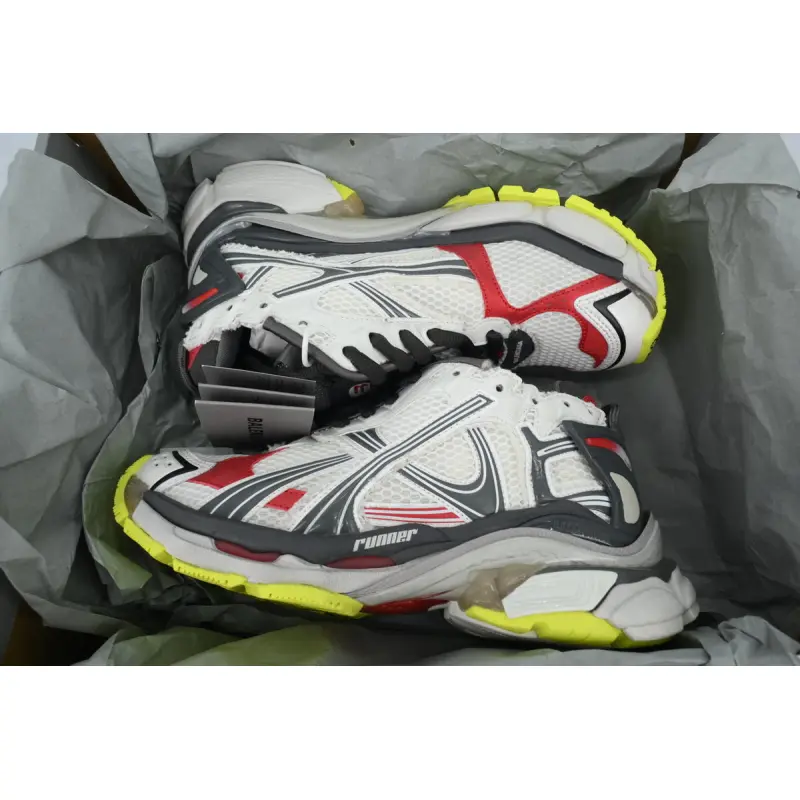 PK God Batch Balenciaga Runner Sneaker White Gray Black 772767 W3RNY 0509