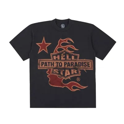 Hellstar Biker Tour T-Shirt Faded Black 01