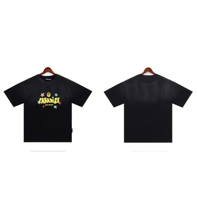 Palm Angels 'Paradise' Cotton T-shirt & Shorts Set Black
