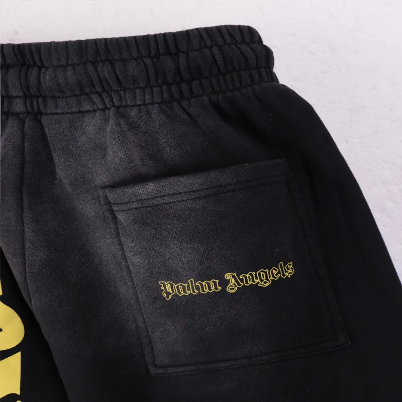 Palm Angels 'Paradise' Cotton T-shirt & Shorts Set Black