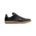 Maison Margiela low-top leather sneakers Black brown
