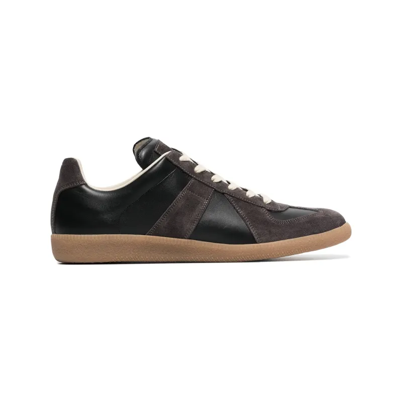 Maison Margiela low-top leather sneakers Black brown