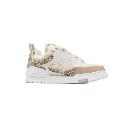 PK God Batch Louis Vuitton Skate Horse Hair Apricot Diamond 02