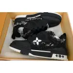 PK God Batch Louis Vuitton Skate Horse Hair Black Diamond