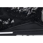 PK God Batch Louis Vuitton Skate Horse Hair Black Diamond