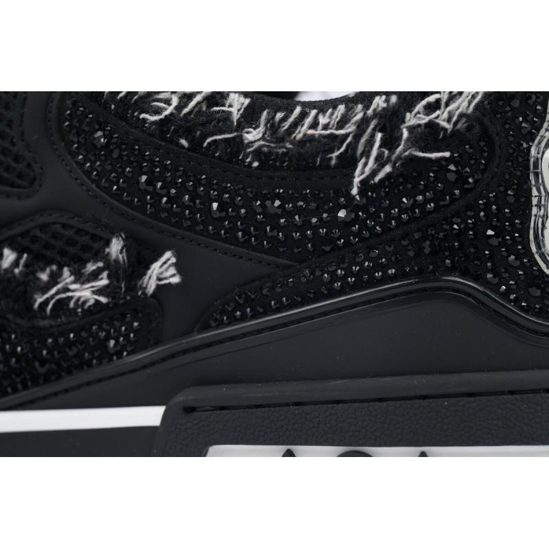 PK God Batch Louis Vuitton Skate Horse Hair Black Diamond