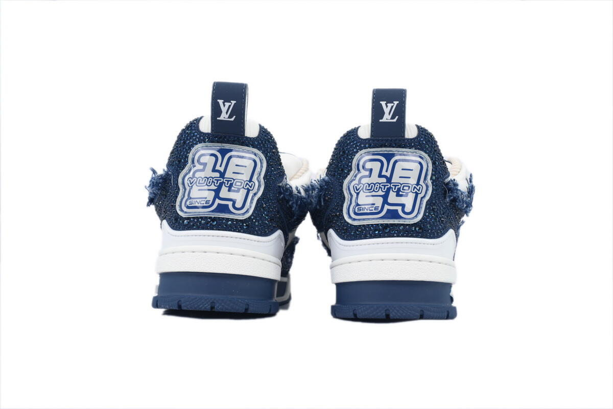 PK God Batch Louis Vuitton Skate Horse Hair Blue Diamond