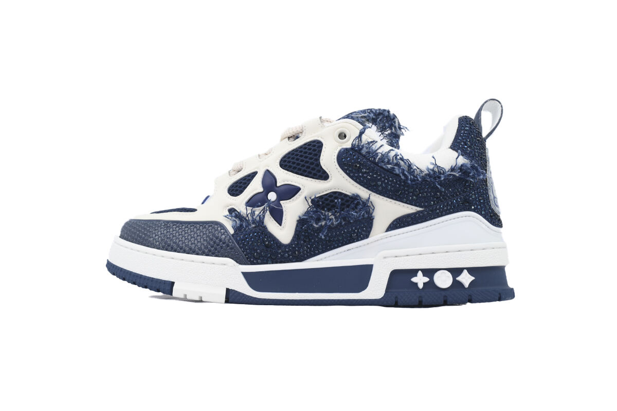 PK God Batch Louis Vuitton Skate Horse Hair Blue Diamond