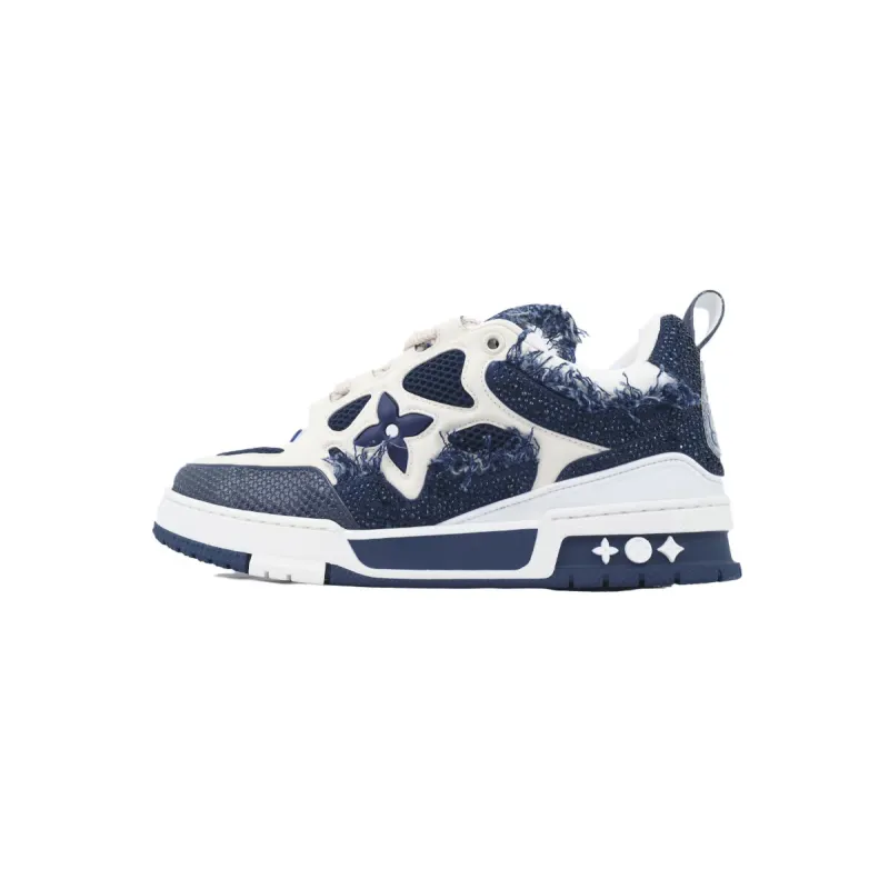 PK God Batch Louis Vuitton Skate Horse Hair Blue Diamond