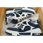 PK God Batch Louis Vuitton Skate Horse Hair Blue Diamond