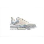 PK God Batch Louis Vuitton Skate Horse Hair Gray White Diamond