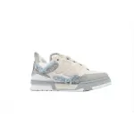 PK God Batch Louis Vuitton Skate Horse Hair Gray White Diamond
