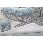PK God Batch Louis Vuitton Skate Horse Hair Gray White Diamond